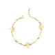 PULSERAS PLATA LISA BAÑO ORO                                                                        