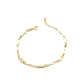 PULSERAS PLATA LISA BAÑO ORO                                                                        
