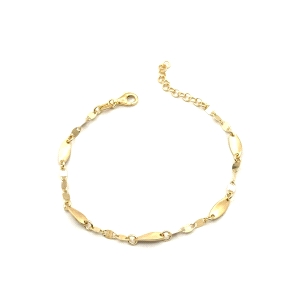 PULSERAS PLATA LISA BAÑO ORO                                                                        