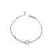 PULSERAS PLATA LISA CIRCONITA                                                                       