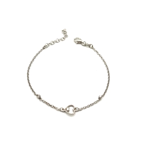 PULSERAS PLATA LISA CIRCONITA                                                                       