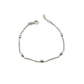 PULSERAS PLATA LISA BOLITAS                                                                         
