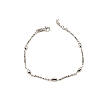 PULSERAS PLATA LISA BOLITAS                                                                         