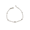 PULSERAS PLATA LISA BOLITAS
