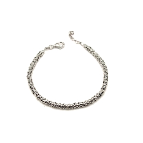 PULSERAS PLATA LISA ANILLAS                                                                         