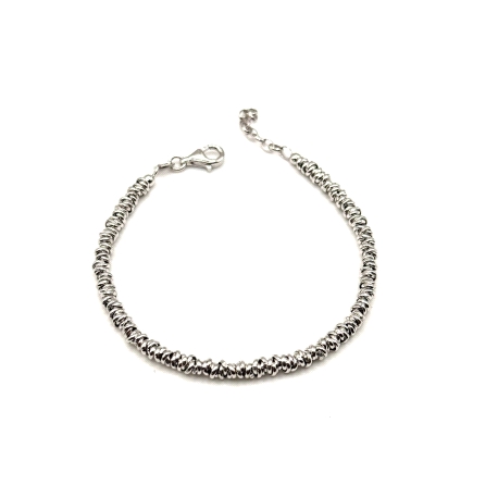 PULSERAS PLATA LISA ANILLAS                                                                         