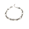 PULSERAS PLATA LISA HUECA RODIO