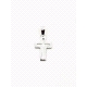 CRUZ PLATA LISA CALADA 2 X 1,2 CM                                                                   