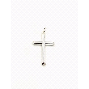 CRUZ PLATA LISA TUBO 4 X 2,5 CM                                                                     