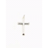 CRUZ PLATA LISA TUBO 4 X 2,5 CM