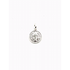 COLGANTE PLATA SAN BENITO 10 MM                                                                     
