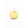 COLGANTE PLATA DISCO 18 MM BAÑO ORO