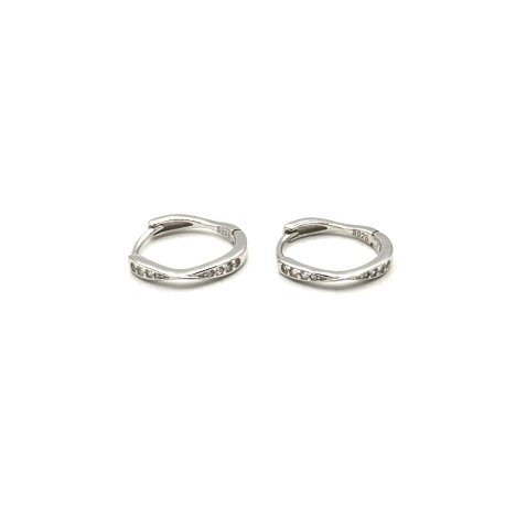 PENDIENTE PLATA CIRCONITAS                                                                          