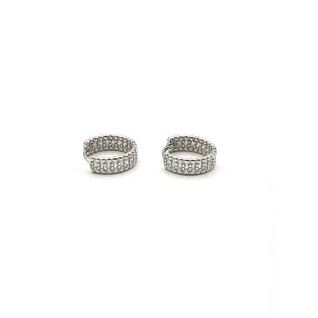 PENDIENTE PLATA ARO 10 MM CIRCONITAS                                                                