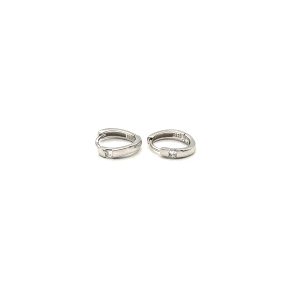 PENDIENTE PLATA ARO 12 MM CIRCONITA                                                                 