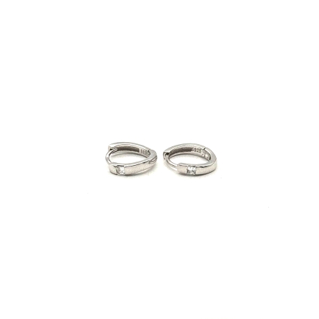 PENDIENTE PLATA ARO 12 MM CIRCONITA                                                                 