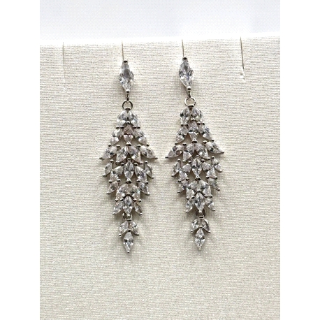 PENDIENTE PLATA CIRCONITAS                                                                          