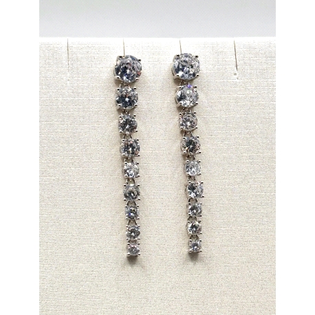 PENDIENTE PLATA CIRCONITAS                                                                          
