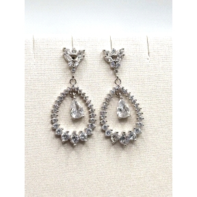 PENDIENTE PLATA CIRCONITAS                                                                          