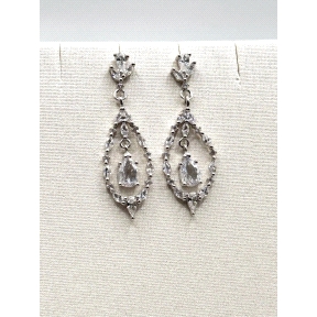 PENDIENTE PLATA CIRCONITAS                                                                          