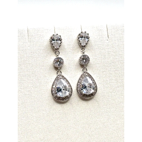 PENDIENTE PLATA CIRCONITAS                                                                          