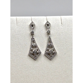 PENDIENTE PLATA CIRCONITAS                                                                          