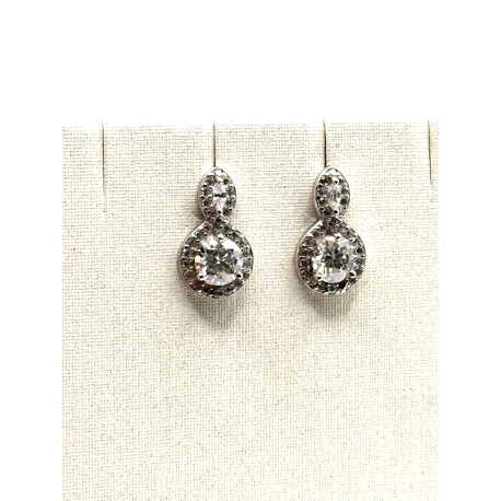 PENDIENTE PLATA MOISSANITA                                                                          