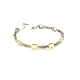 PULSERAS PLATA CIRCONITAS BICOLOR                                                                   