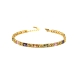 PULSERAS PLATA PIEDRAS COLOR BAÑO ORO                                                               