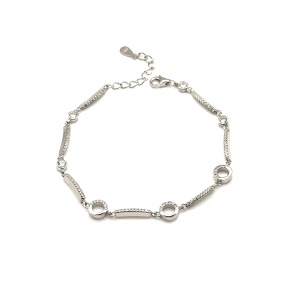 PULSERAS PLATA CIRCONITAS                                                                           