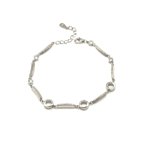 PULSERAS PLATA CIRCONITAS                                                                           