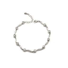 PULSERAS PLATA CIRCONITAS                                                                           