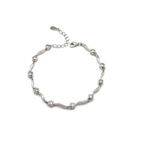 PULSERAS PLATA CIRCONITAS                                                                           