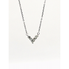 GARGANTILLA PLATA MOISSANITA                                                                        