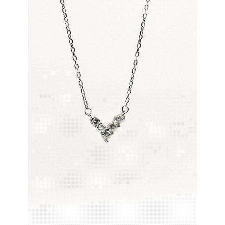 GARGANTILLA PLATA MOISSANITA                                                                        